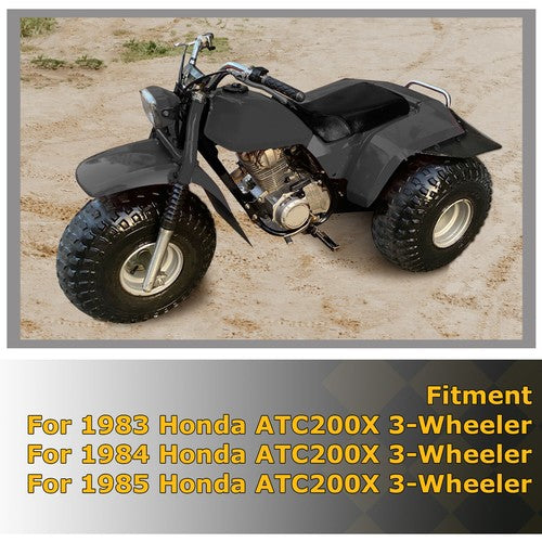 DURAFORCE For Honda ATC200X ATC 200X 3-Wheeler 1983 1984 1985 Black Front Fender ABS