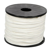 DURAFORCE 1/8 inch White Dacron Polyester Rope - 500 Foot Spool | Solid Braid