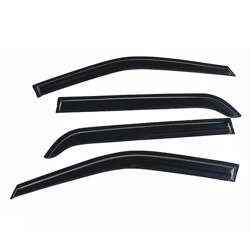 DURAFORCE Tape-On Window Visor Guards Sun Rain Shade Smoke For Ford Explorer 2011-2019