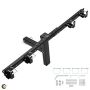 DURAFORCE Dual Can Garbage Hauling Hitch 2"" Receiver For Cars/Truck/Golf Carts/ATV/UTV