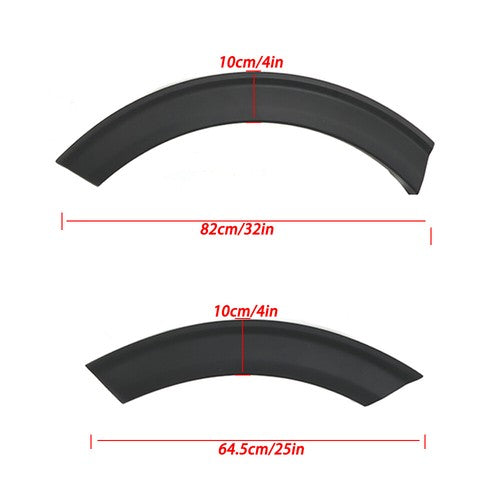 DURAFORCE NEW 4Pcs Wheelhouse Molding Fender Flares Left For Ford Explorer 2020 2021 2022