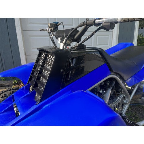 DURAFORCE Gas Tank Side Cover Radiator Cover Grille Black For Yamaha Banshee 350 1987-2006
