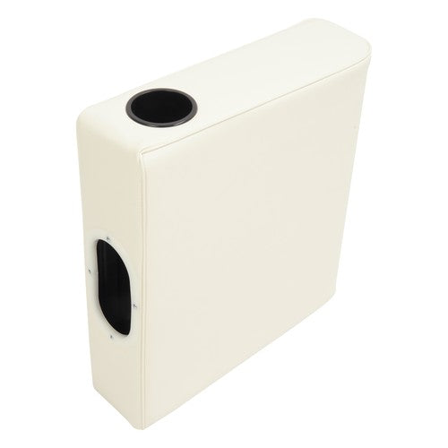 DURAFORCE Pontoon Arm Rest Left White Seating Boat #8WD110-204 w/ Cup Holder