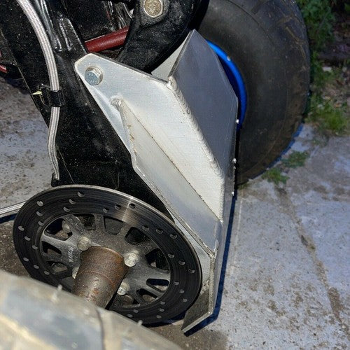 DURAFORCE ATV Swing Arm Skid Plate Polished Aluminum For Yamaha Banshee YFZ 350 1987-2006