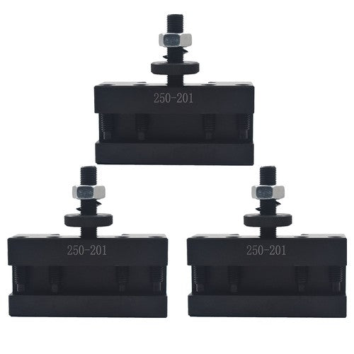 DURAFORCE BXA #1 Quick Change Turning & Facing Tool Post Holder 250-201 For Lathe 3pcs