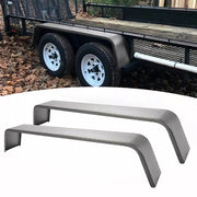 DURAFORCE (2) Tandem Axle Trailer Fenders Diamond Tread Plate For 13"-15" Tires 72" L