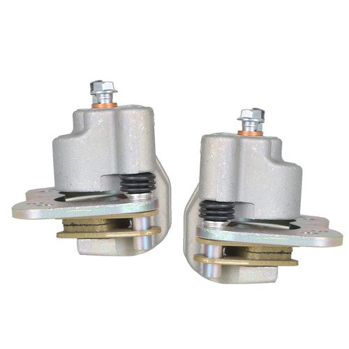 DURAFORCE For Polaris Rear Left Right Brake Calipers & Pads Ranger Crew 800 900 1000 XP