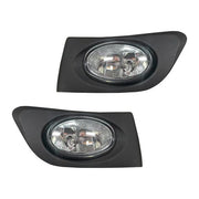 DURAFORCE Fit 2001-2003 Honda Civic Front Bumper Fog lights Clear Lens Halogen Fog lamp
