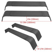 DURAFORCE 13"-15" Tires Steel Diamond Tread Plate Tandem Axle Trailer Fenders 10"x72"x13"