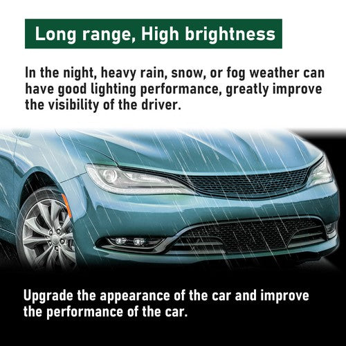 DURAFORCE Fit for CHRYSLER 200 15-17 2015-2017 2016 BUMPER FOG LIGHTS Lamp Pair Clear Lens