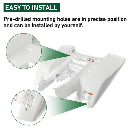 DURAFORCE NEW For Yamaha Banshee 1987-2006 WHITE Rear Fender Plastic Body