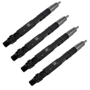 DURAFORCE 4Pcs Common Rail Diesel Fuel Injectors Black Fits JCB T4 Excavator 444 Engine