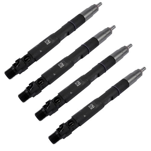 DURAFORCE 4Pcs Common Rail Diesel Fuel Injectors Black Fits JCB T4 Excavator 444 Engine