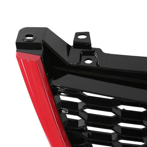DURAFORCE Fit 2014-2018 Subaru Forester STI-Style ABS Front Grille Bumper Grill w/Red Trim