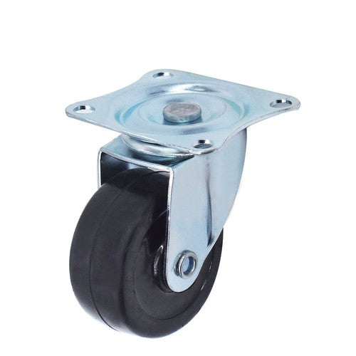 DURAFORCE 2" Swivel Caster Wheels Rubber Base & Top Plate Bearing Heavy Duty 24 Pack