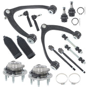 DURAFORCE For Chevy Silverado 1500 2007-13 14pc Front Wheel Hub Bearings Upper Control Arm