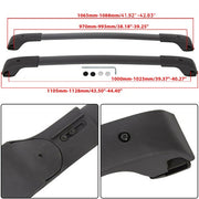 DURAFORCE For Subaru Impreza Crosstrek 2017-2023 Roof Rack Rail Cross Bar Luggage Carrier