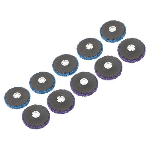 DURAFORCE (5 pieces each in purple and blue) 10 Pack of 4' x 5/8' Diamond Discs