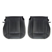 DURAFORCE Driver&passenger Bottom Seat Cover Fit For Hummer H3 2006-2010 Black Leather