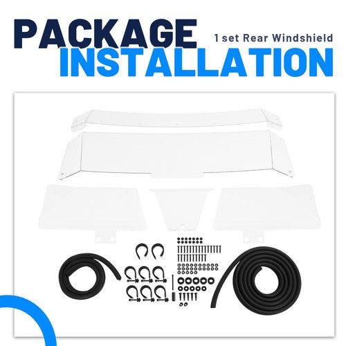 Clear Rear Windshield for 2014-Up Honda Pioneer 700 UTV