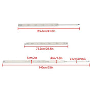 DURAFORCE 1 Pair 28 Inch With Lock Heavy Duty Drawer Slides 150 Lbs Extension Rails Rail