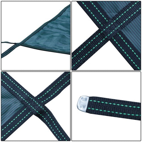 DURAFORCE Inground Pool Cover Safety Fits Rectangle Swimming Pool Mesh Solid Pool