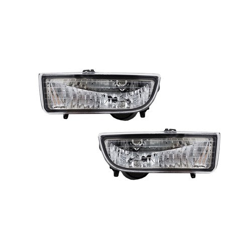 DURAFORCE For 1997-2001 Honda Prelude Clear Lens Fog Lights Bumper Driving Lamps w/wiring