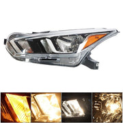 DURAFORCE Pair Headlights Assembly Set Fit Clear Lens Chrome For Nissan Versa 2020-2021