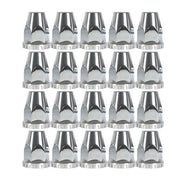 DURAFORCE Semi Truck Rear & Front Chrome Wheel Axle Cover Hub Cap 33mm Lug Nuts Thread-On