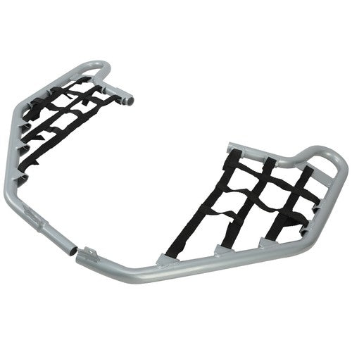 Silver Pair Of Nerf Bars With Black Nets Set for Honda TRX 700XX 2008 2009