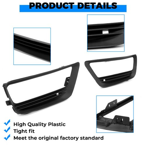 Fog Lights Cover Trim Bezel Fit for 2013-2015 14 Honda Accord Sedan LX EX 4DR