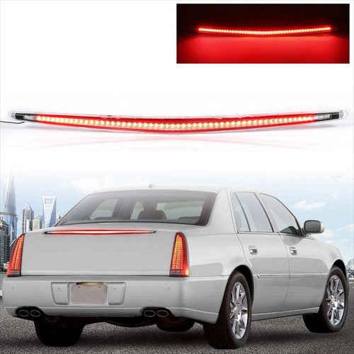 DURAFORCE Full LED Third Tail Brake Light Rear Stop Lamp for 2006-2011 Cadillac DTS Chrome