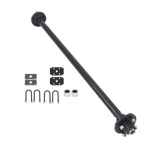 DURAFORCE (with U-Bolt Kit) Trailer Axle 4 lug-4" Idler 58" Hub Face Fit For 2000lbs