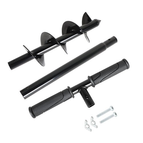 DURAFORCE Hand Operated Auger Drill Bit for Planting, T Shaped 4"X24" Garden Auger