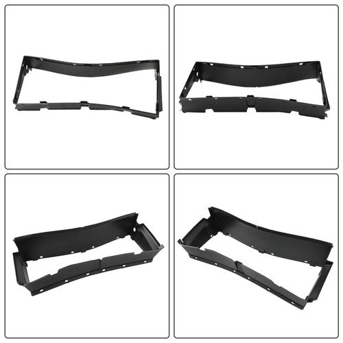 DURAFORCE Radiator Upper+Lower Grille Shutter W/O Motor For Ford 21-22 F-150 ML3Z-8475-A