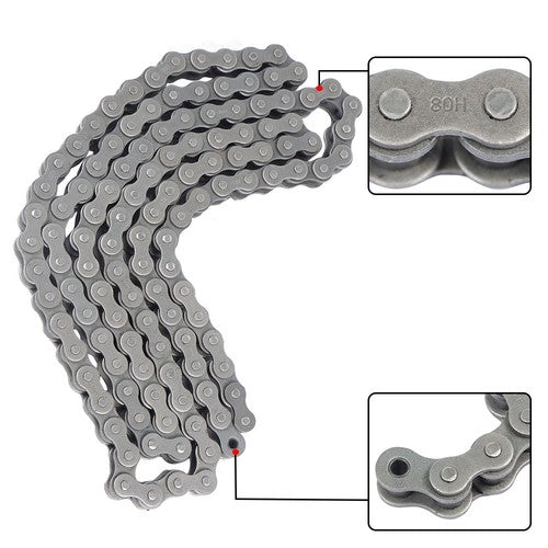 DURAFORCE #80H Heavy Duty Roller Chain × 10 Feet With 1 Connector New