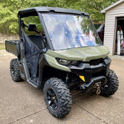 DURAFORCE Front Clear Full Windshield For 16-23 Can-Am Defender HD 5 8 10 W/Hardware