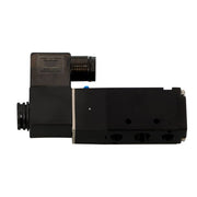 DURAFORCE 1/4" 5 Way 2 Position Namur Mount Directional Control Solenoid Air Valve 24V DC
