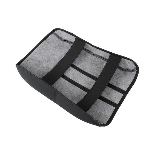 DURAFORCE For Honda Pilot 23-24 Black Leather/White Thread Center Console Armrest Gloves