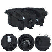 DURAFORCE Headlight Replacement For Jeep Grand Cherokee 2021-2022 RH w/o Animation Black