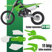 DURAFORCE Restyled Plastic Kit Fairing Bodywork Fender Set For Kawasaki KX85/KX100 01-13