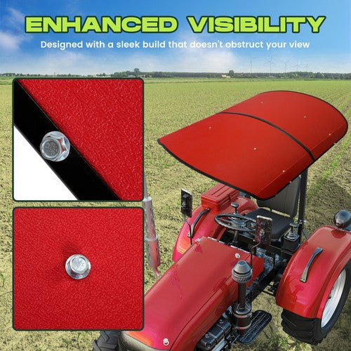 DURAFORCE Red Canopy For 52" X 52" Equipped Tractors & Mowers W/ 2" x 2" or 2" x 3" ROPS