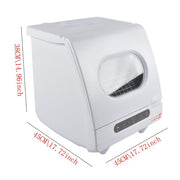 DURAFORCE Compact Countertop Mini Dishwasher 5 Programs Spray & Quick Washing 110V 1200W