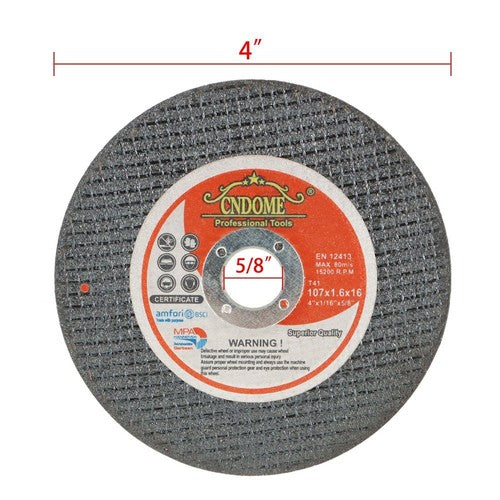 DURAFORCE 50pcs 4" x 1/16" x 5/8" Cutting Discs Cut-off Wheel - Metal & Stainless Steel