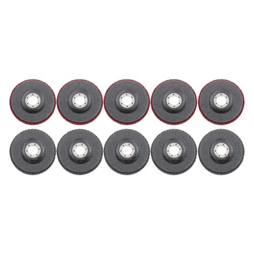 DURAFORCE 10 Pcs 4-1/2" Scour Flap Discs 320 & 600 Grit Sanding Discs for Angle Grinder