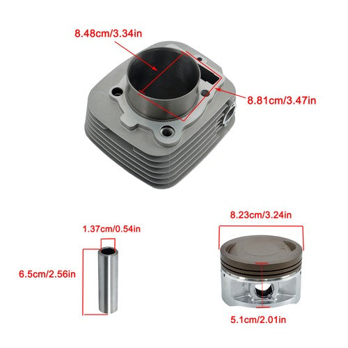 DURAFORCE Cylinder Piston Gasket Top End Kit For Yamaha Warrior 350 1987 1988 1989-2004