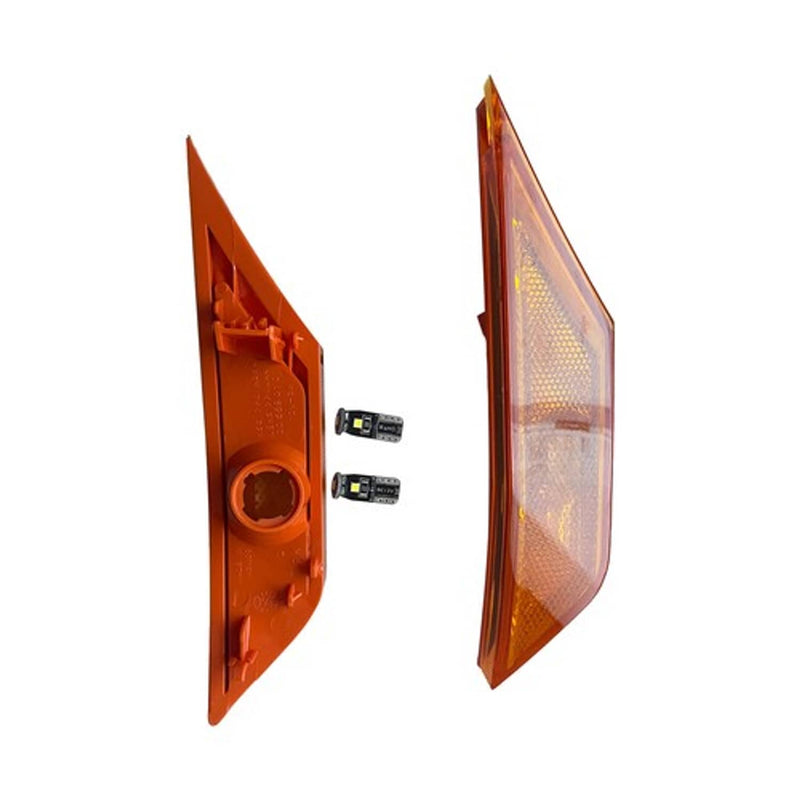 DURAFORCE Front Fender Side Marker Light Set RH LH with LED Bulbs for HONDA CIVIC 16 21