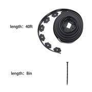 DURAFORCE Lawn Border L-shaped Lawn Garden Edging Kit 40FT With 40Pcs Anchoring Spikes