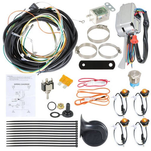 DURAFORCE LED Turn Signal Light Kit Column Turn Switch For Polaris Can Am Honda US