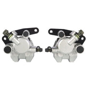 DURAFORCE Front Brake Calipers & Disc Rotors For Yamaha Big Bear 400 YFM400F 4x4 2000-2006